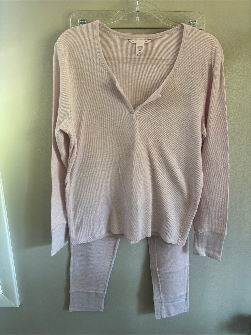 L Victoria’s Secret thermal pj set
